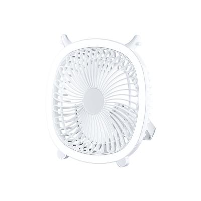 China Small and Portable New Mini USB Travel Station Rechargeable Folding Fan with Lights Fan Home Office Portable Bedroom for sale