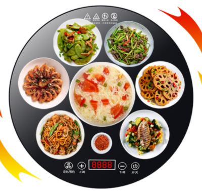 China Modern Multi-Function Hot Turntable Cutting Board Thermostat Heating Mantel Turntable Heater Desgin Insulation Board for sale