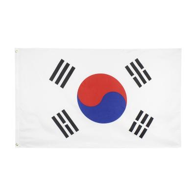 China 2022 Flag Qatar World Cup Custom Flags 3x5ft South Korea Flag 100% Polyester For Soccer Fans Flag for sale