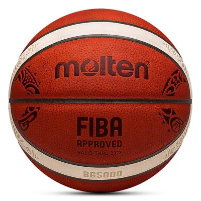 China PU BG5000 Molten Leather Guaranteed Quality Suitable Size 7 Custom Leather Basketball Ball for sale