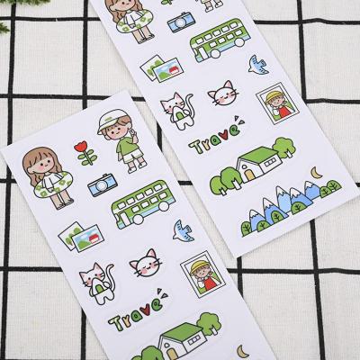 China Sticker Stamp Label Paper Vinyl Die Cut Holographic Stickers Custom Printing Waterproof Kiss Cut Sticker Sheet for sale