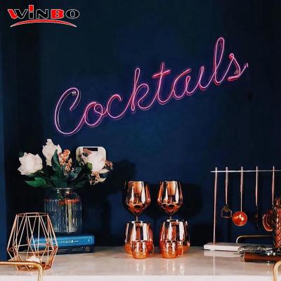 China Custom Neon Sign Winbo Neon Light RGB Happy Birthday Neon Sign Dropshipping Logo Custom Letters Led Sign Buildings for sale