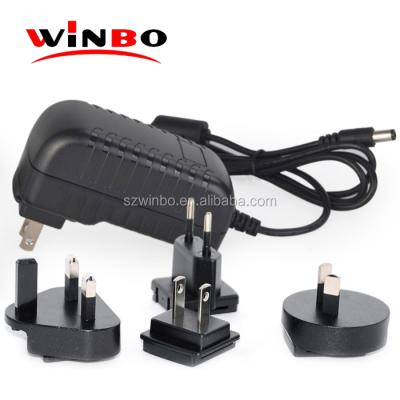 China Universal Mobile Phone Plug 12W 24W 36W 15W AC DC Power Adapter Interchangeable Adapter for sale