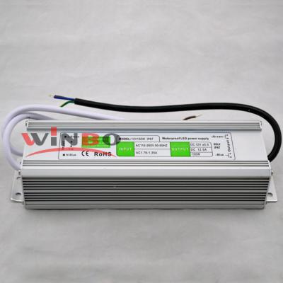 China Waterproof IP67 Power Supply 12V / 24V AC/DC 100W 150W 200W 250watts Adapter WBWP12-150 for sale