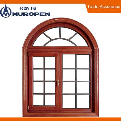 China Swing Cladding Aluminum Wood Arch Kerala Window Desgin Retro Swing Windows for sale