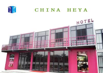 China Fully Furnished Metal Container Homes , Two Story Double Wide Mobile Homes For Hotel for sale