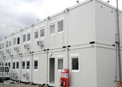 China 40 Ft Shipping Container Steel Structure Villa Office Double Storey In White for sale