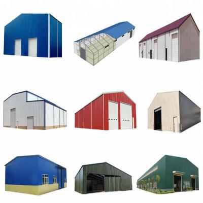 China SGS Passed Steel Frame Prefabricated Houses Construction Structural Workshop for sale