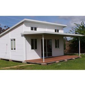 China Prefab Fashion Sandwich Panel Flat Pack Modular House Modern 2 Bedrooms 80m2 for sale