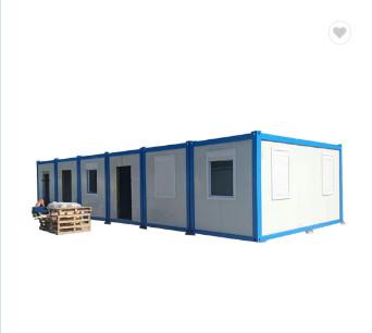 China Prefabricated 20 Ft Flat Rack Storage Container House 6055mmX2435mmX2790mm for sale