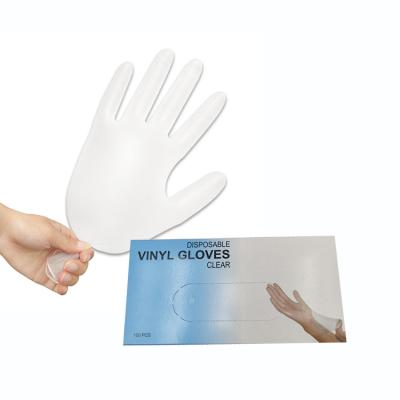 China DIY GLOVEMAN Food Processing Disposable Powder Free Vinyl Gloves Latex Food Grade Vinyl Non Working PVC Gloves for sale