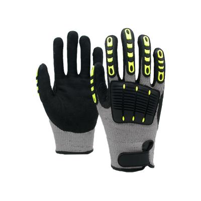 China Anti-smash GLOVEMAN Protective Back Industrial Mechanic Protective Work Anti-Wear Vintage Shock Work Cut Resistant Gloves for sale