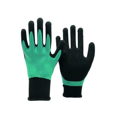 China Anti-smash GLOVEMAN Latex Coated Gauge 7 Terry Waterproof Gloves High Quality Waterproof Work Gloves Good Grip for sale