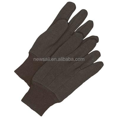 China Safety Labor GLOVEMAN Brown Jersey Knit Glove Cheap Cotton Hand Glove for sale