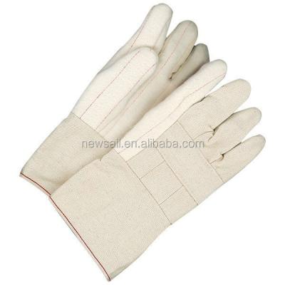 China Heavy Duty Protection In Full Canvas Construction GLOVEMAN Cotton Heat Resistant Safety Working Gloves for sale