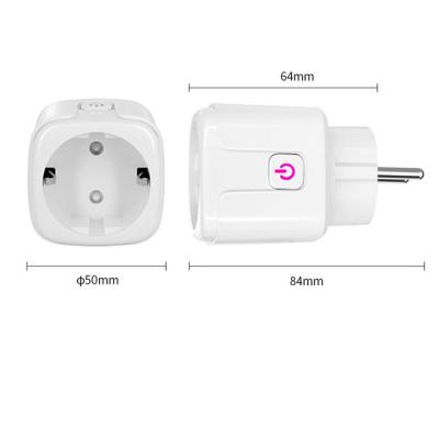 China New Design 2022 Convenient Security Round Smart Wifi Socket Eu Power Socket Outlets For Family And Hotel for sale