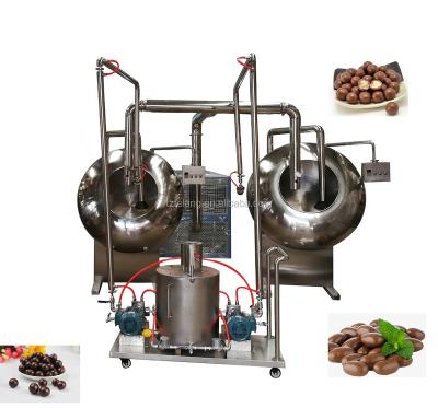 China Hot Selling Snack Industry Cashew Peanuts Chocolate Sugar Coating Machine with Spraying System and High Quality for sale