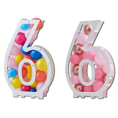 China Removable Stand White Number Balloons Children's Birthday Party Decoration Balloon Decoration Stand for sale