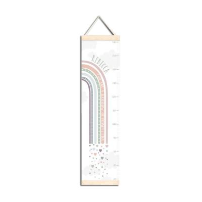 China New High Fashion Canvas Soft Height Chart Custom Kids Height Growth Chart Rulers for sale