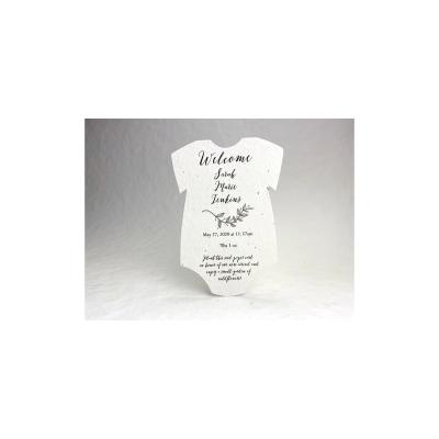 China Recyclable Custom Printed Baby Shower Cards For Small Business Postcard Gift Seed Paper With Text Printed Business Card for sale