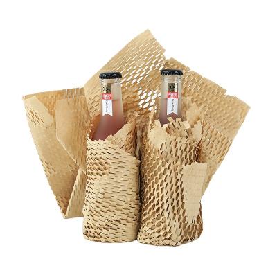 China Eco Friendly Environmental Protection Packaging ALPS Recyclable Custom Size Kraft Wrapping Paper Honeycomb Damping Paper For Wrapping Glass for sale