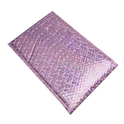 China Cool Custom OEM Plum Poly Glamor Bubble Mailers Bag Packaging Mailing Mailer Bag for sale