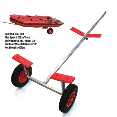 China Boat Trailer Inflatable Boat Trolley Small Dinghy Launch Trailer for sale