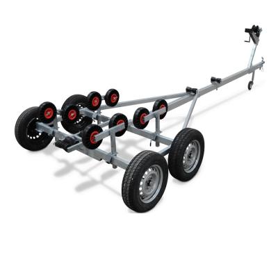 China Boat Trailer Double Axle Boat Trailer 2ton Fully Galvanized Boat Trailer Frame for sale