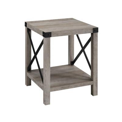 China None Amazon Best Selling Cheap Wholesale Wood Square Top Side Table For Living And Bedroom for sale