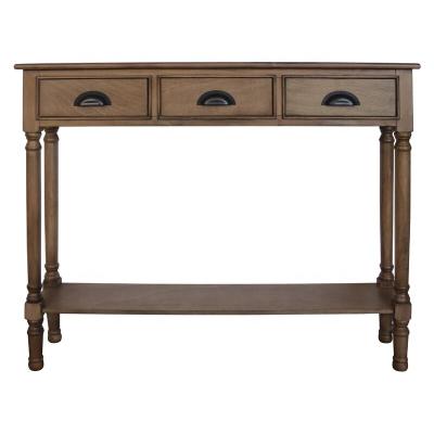 China Wholesale High Quality Cheap Price Solid Wood Antique Wooden Corridor Corner Curved Console Table For Living Room for sale