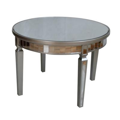 China No Factory Customization Chinese Color Round Shapes Wooden Material Coffee Mirror Table for sale