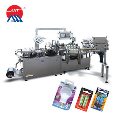 China Automatic Paper Card Food Blister New PVC/PET Sealing and Packing Machine for AA Battery AAA R03 R6 Battery for sale