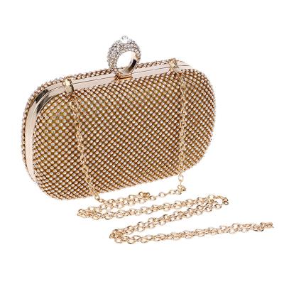 China Fashion Women Shiny Bling Shoulder Bag Evening Clutch Bags Chain Purse Bag for sale