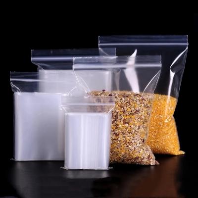 China Small Jewelry Promotion Food Transparent Resealable Storage Bag Ziplock Plastic Bags for sale