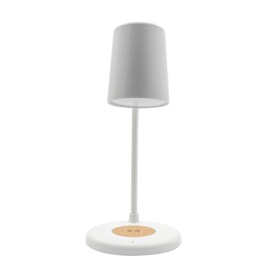 China Modern Cork Study Lamp with wireless charger and speaker for sale