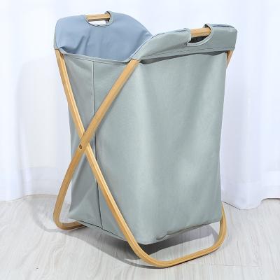 China Contemporary 34x47x70 Home Dirty Clothes Sample Mao Bamboocamp Large Capacity Laundry Basket Available Without Lid for sale