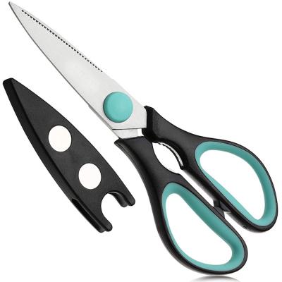 China OEM Stainless Steel Heavy Duty Cutting Scissors Household Kitchen Scissors Eco-friendly Food Sharp Scissors With PP TPR Handle for sale