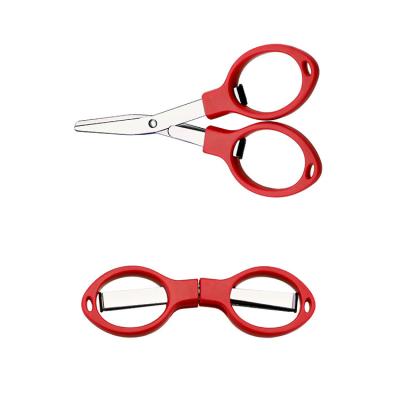 China Eco-friendly Mini Folding Scissors Safety Pocket Scissors Fishing Foldable Scissors Shears For Traveling for sale