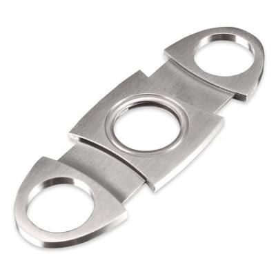 China Eco - Friendly Factory Outlet Stainless Steel V Cigar Cutter With Custom Logo for sale