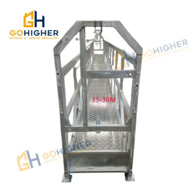 China suspended platform aluminium 15 metros suspensa zlp 800 platform wire rope hoist gondola for sale