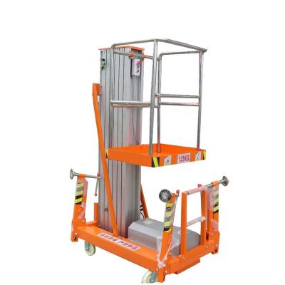 China Aluminum Alloy Single Mast Lift Platform With Aerial Working Ladder  2470*1170*2290 Te koop