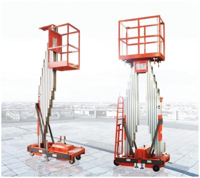 China Electric Aluminum Work Single Mast Lift  Aerial Work Platform  2470*1170*2290 for sale