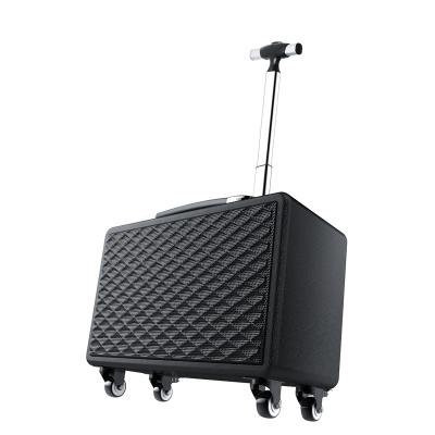 China Best Selling Portable Outdoor Karaoke Home Wireless Cart Speaker With Microphone 3 Different Size for sale