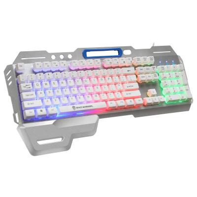 China Cheapest Anti-ghosting Mechanical Gaming Keyboards 104 Keys Rinbow Lighting Cable Keyboard For Gamer Home Office for sale