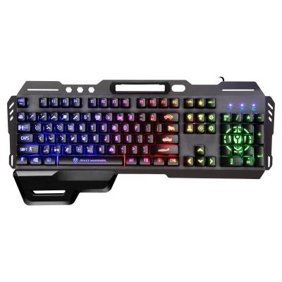 China Anti-ghosting Hit Gaming Keyboard 104 Keys Rinbow Lighting Wired Keyboard For Gamer Home Office for sale