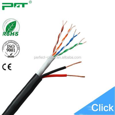 China Netwoking Copper 4 Pair Twisted UTP Cat5e Cable And Rvv Cable For CCTV Cable for sale