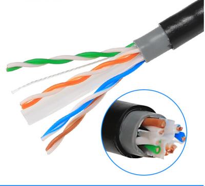 China Netwoking Outdoor Cable Double Jacket UTP Cat6 Cable Water Proof Cable for sale