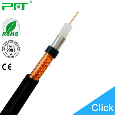 China Factory lowest price PFT black/white cctv cable rg6 color coaxial cable, rg59 RG6 cable for sale