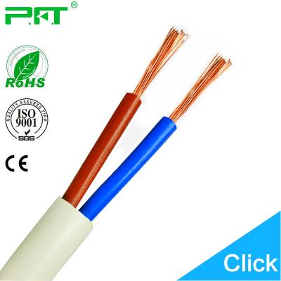 China House / construction / electric equiment power station PFT factory price cheapest rvv / cable color 2 cores 2.5mm2 white or black electrical cable for sale