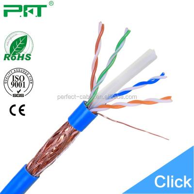 China Networking 1000ft base box utp / coiled data cable 305m cat5e / cat6 sftp cable coiled for sale